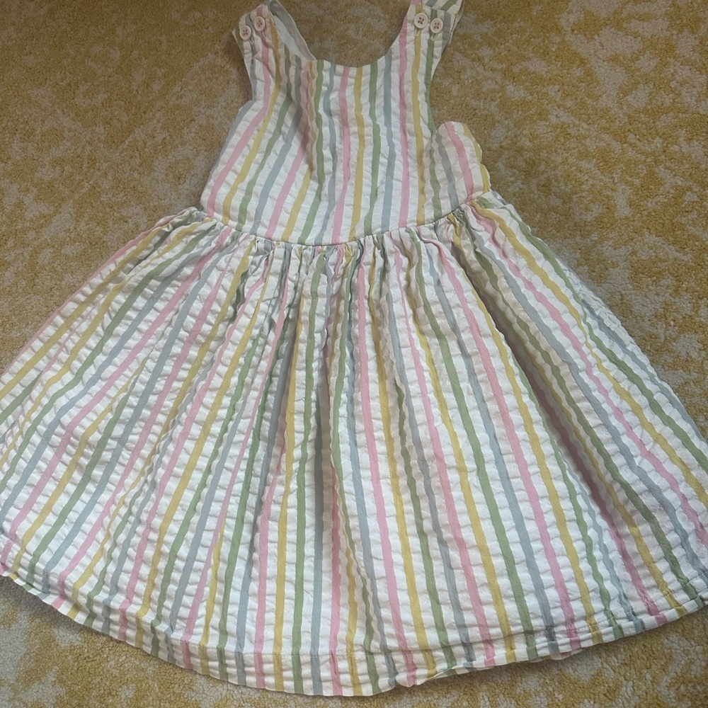 Mini Boden Multicolor Striped Casual Dress